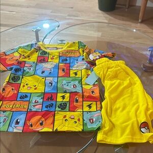 Pokemon Kids Pajama Set - Multicolor and Yellow